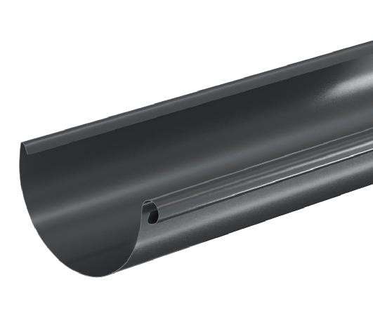 Водосток Aquasistem, система 125x90 - Водосточный желоб 3.00м RAL 7024 Тёмно-серый купить в Братске