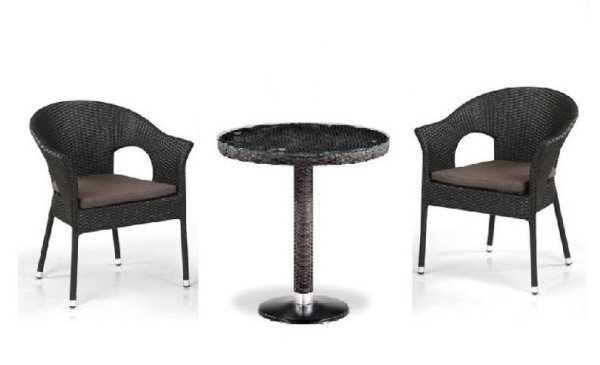 Комплект плетеной мебели AFINA из иск. ротанга T601/Y79A-W53 Brown 2Pcs купить в Братске