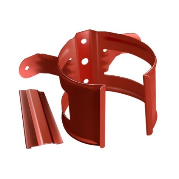 Водосток Grand Line 125x90 – Хомут трубы (на дерево) RAL 8004 купить в Братске