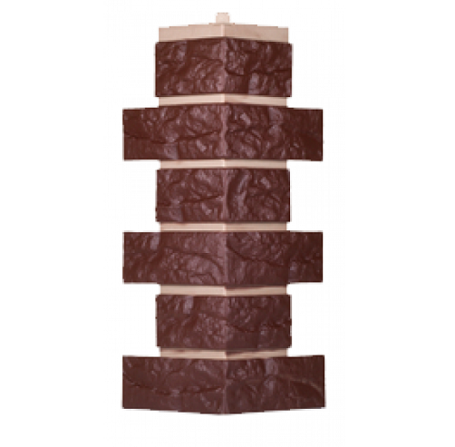 Угол T-Сайдинг-Кирпич Лондон Брик Коричневый купить в Братске