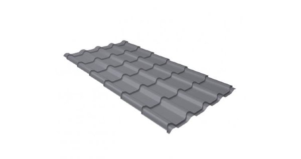 Металлочерепица камея 0,5 Satin RAL 7004 сигнальный серый купить в Братске