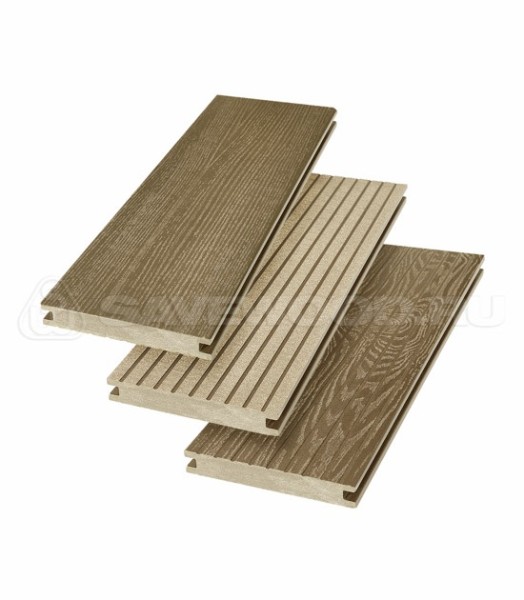 Террасная доска SW Fraxinus (R) полнотелая «SaveWood» Тик купить в Братске