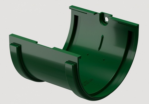 Соединитель желобов ПВХ Docke STANDART зеленый купить в Братске