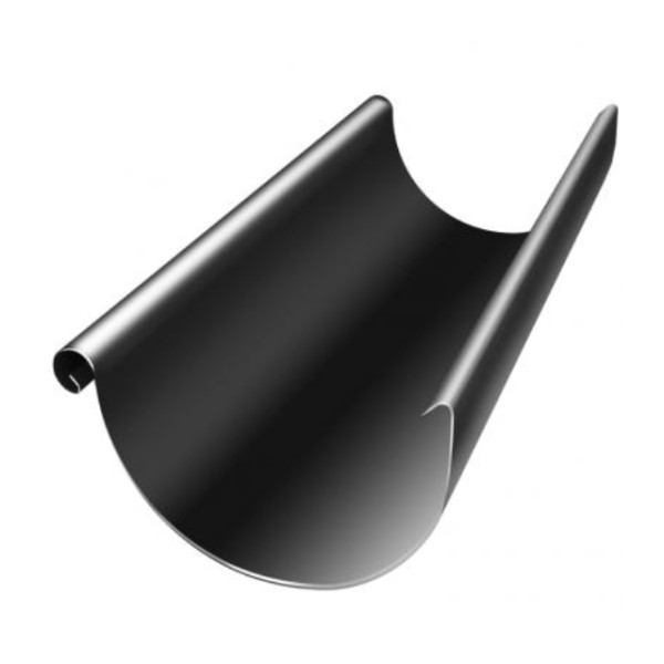 Водосток Grand Line 125x90 – Желоб 3м RAL 9005 купить в Братске