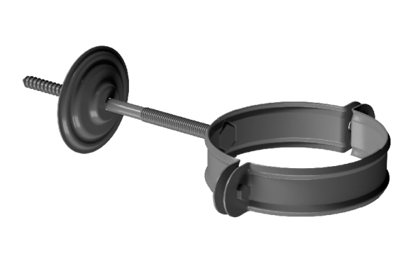 Хомут трубы D90 Döcke STAL PREMIUM Графит, (RAL 7024) купить в Братске