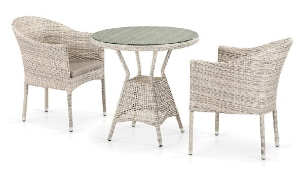 Комплект плетеной мебели AFINA из иск. ротанга T705ANT/Y350-W85 Latte 2Pcs купить в Братске