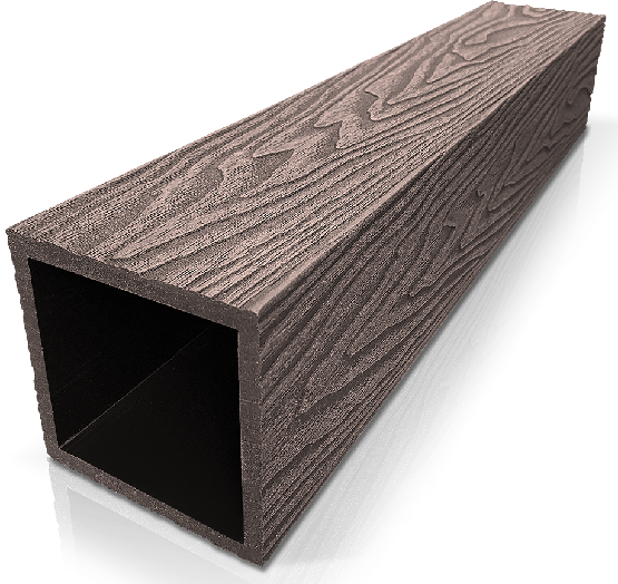 Столб ДПК 3D GardenParkett фактура дерева Венге купить в Братске
