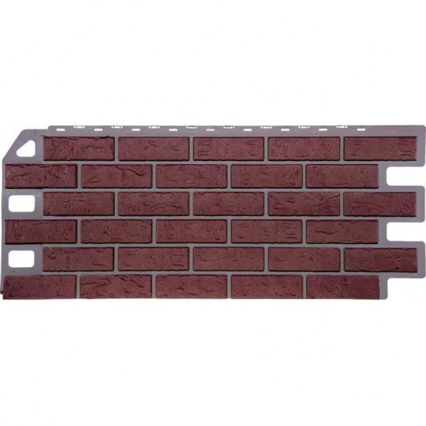 Фасадная панель FineBer, Кирпич, Красный купить в Братске