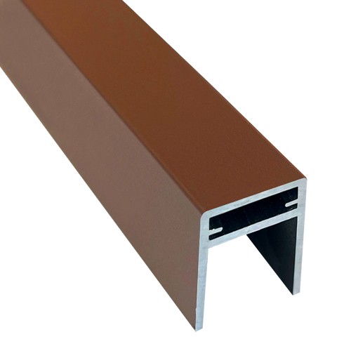 П-профиль Алюминиевый EasyDecking 35x25 Коричневый купить в Братске