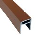 П-профиль Алюминиевый EasyDecking 35x25 Коричневый купить в Братске