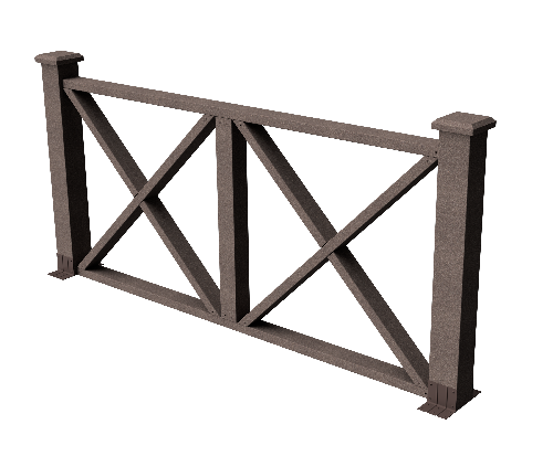 Ограждения декоративное ДПК GRINDERDECO Тауэр венге купить в Братске