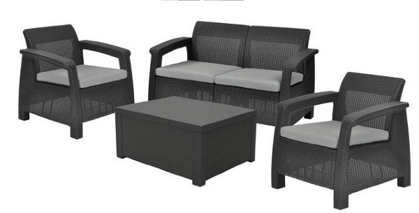 Комплект Corfu box set со столиком-ящиком для подушек (Европа) купить в Братске