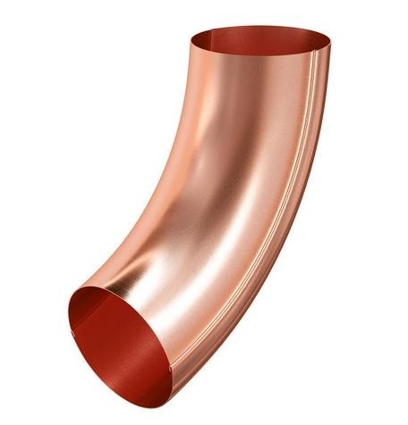 Водосток Aquasistem, система 125x90 - Колено трубы универсальное медное купить в Братске