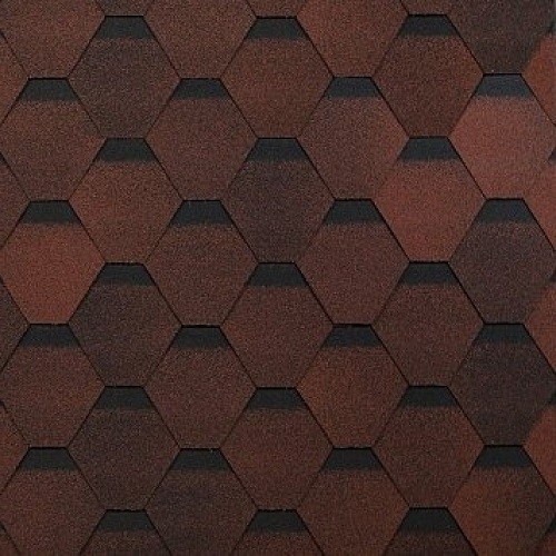 Гибкая черепица Shinglas, коллекция Оптима – Красный купить в Братске