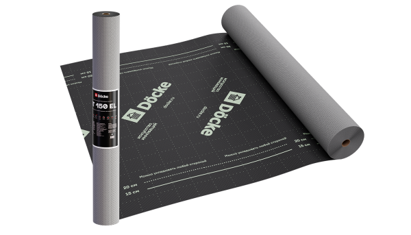 Супердиффузионная мембрана Docke, АT 150 EL трёхслойная, (универсальная с клеевой полосой) купить в Братске