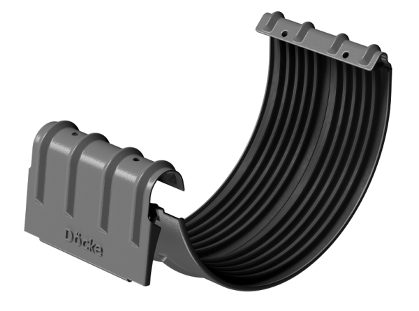 Соединитель желобов D125 Döcke STAL PREMIUM Графит, (RAL 7024) купить в Братске