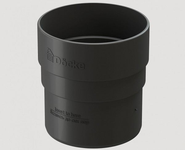 Муфта соединительная ПВХ Docke STANDART серый купить в Братске