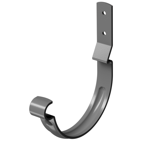 Карнизный крюк короткий (гнутый) D125 Döcke STAL PREMIUM Графит, (RAL 7024) купить в Братске