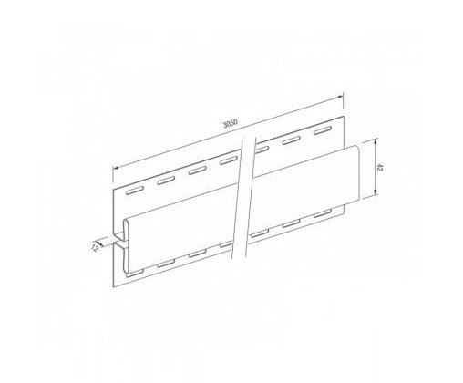 H-профиль для винилового сайдинга VOX STANDART купить в Братске