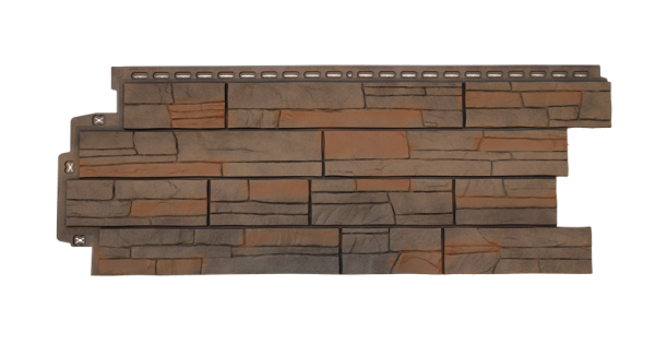 Фасадная панель Grand Line Сланец Элит Сандал купить в Братске