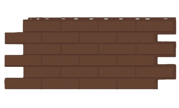 Фасадная панель T-Siding Кирпич Модерн Эко Браун купить в Братске