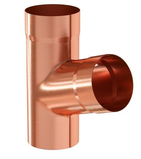 Водосток Aquasistem, система 125x90 - Тройник трубы медный купить в Братске