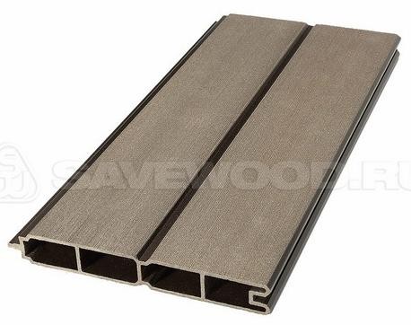 Заборный профиль из ДПК Savewood SW Agger матовый тёмно-коричневы купить в Братске